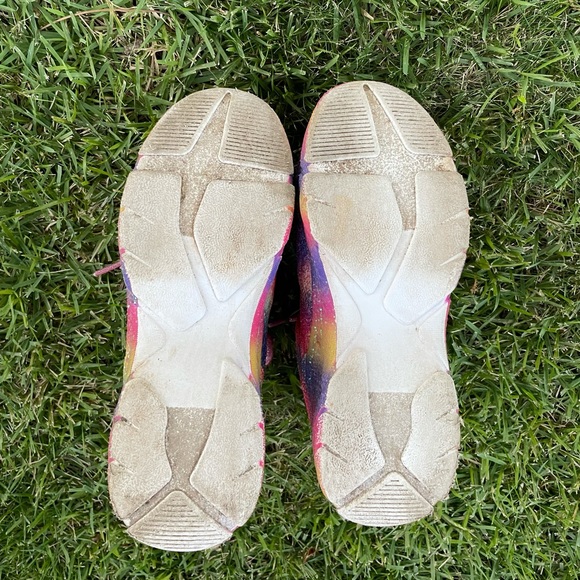 Girls Steve Madden Glitter Colorful Sneaker 3 - Picture 7 of 8